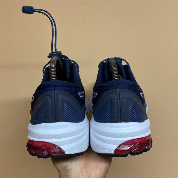 ASICS GT-1000 11 Running Sneakers “Navy Red White” - Picture 5 of 17